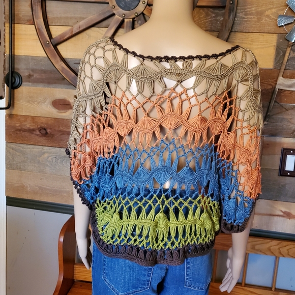 Luulla Mixed Colored Sexy Grid Cut Out Swim Cover up - Picture 5 of 6